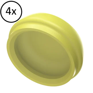 Coiffes de rétention sans broche / jaune / 0,6 kg