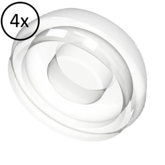 Coiffes de rétention avec broche / transparent / 1,5 kg
