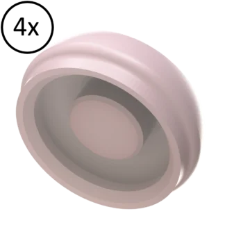 Cofia de retención con pin / rosa / 0,9 kg