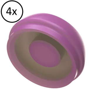 Coiffes de rétention avec broche / violette / 1,8 kg
